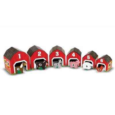 Развивающая игрушка Melissa&Doug Набор блоков-сараев с животными (MD12434) Винница