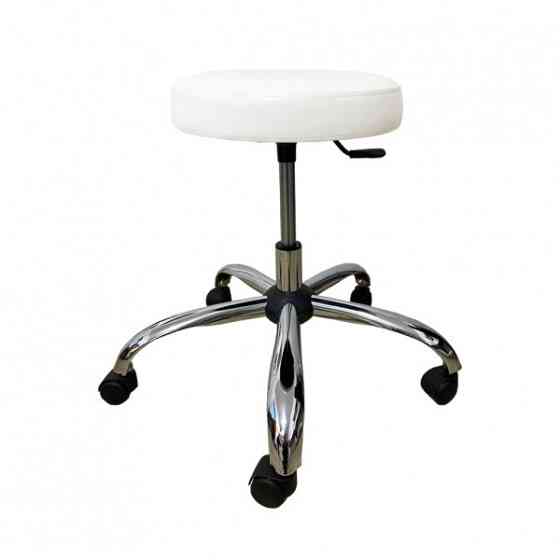 Стілець для майстра без спинки Твін на хромованій ніжці Київ