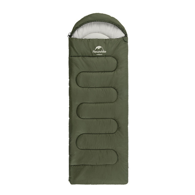Спальный мешок с капюшоном Naturehike Y150L NH21MSD08 правый (Темно-зеленый) Винница - изображение 1