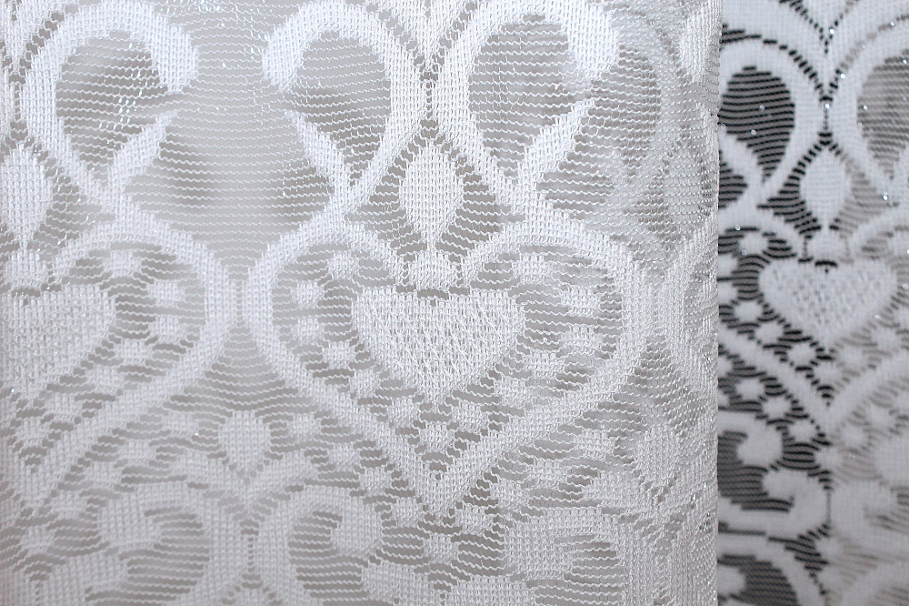 Тюль жаккард VR-Textil № 1322т Арка на кухню цвет белый 500х150 см (53-0051) Киев - изображение 5