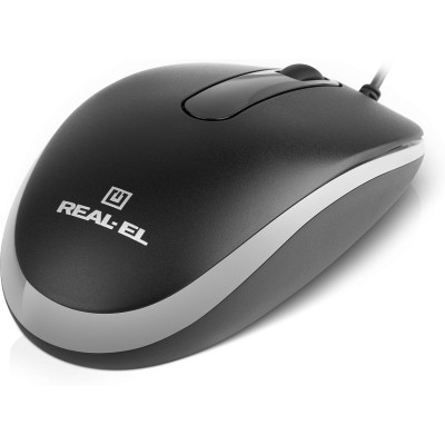 Мышка REAL-EL RM-215 USB Black/Gray (EL123200037) Винница - изображение 8