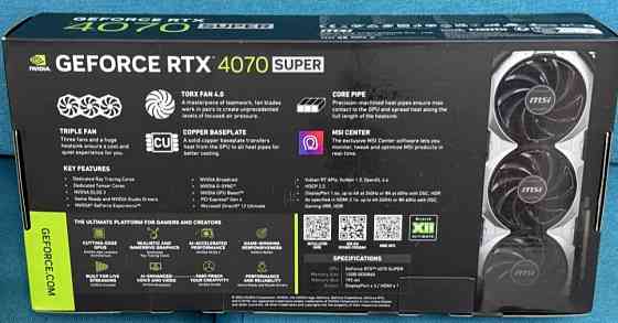 Видеокарта: GeForce RTX 4070 Super 12G Ventus 3X Киев