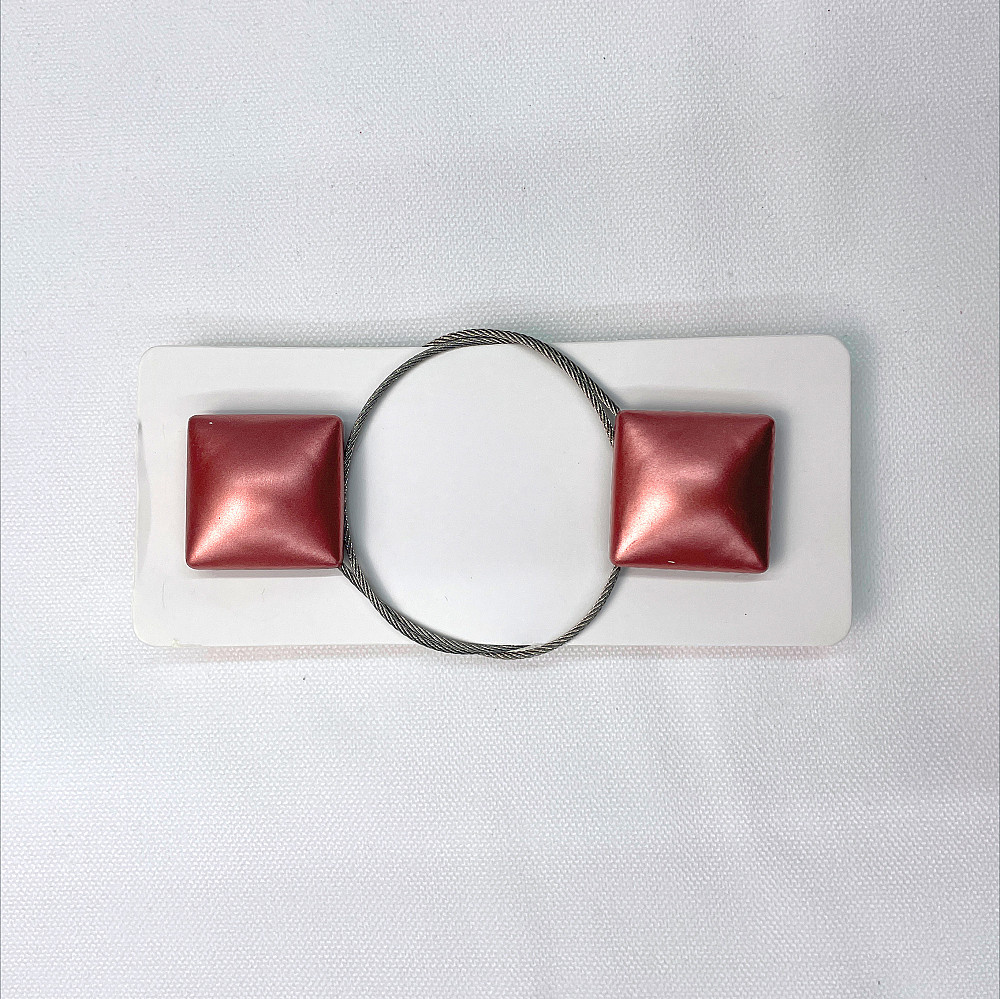 Магніти для штор і гардин Квадрат набір 2 шт Кораловий (81-132) Київ - фото 5