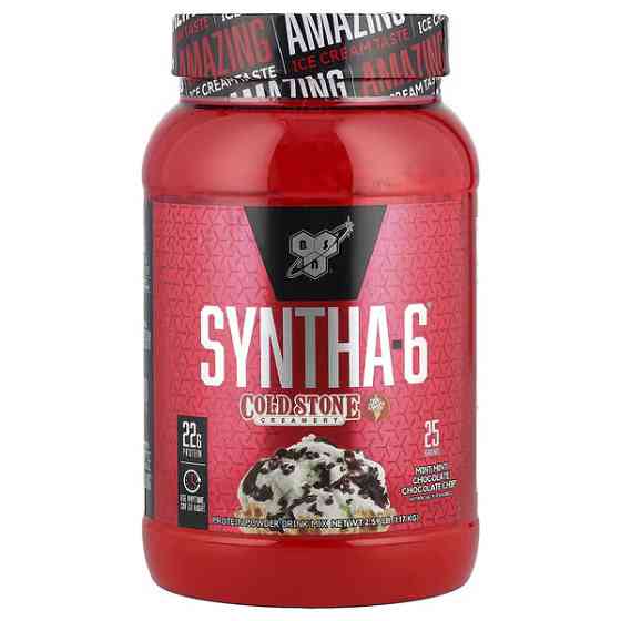 Протеин BSN Syntha-6 Cold Stone 1.17 кг Mint Mint Chocolate Chocolate Chip Луцк
