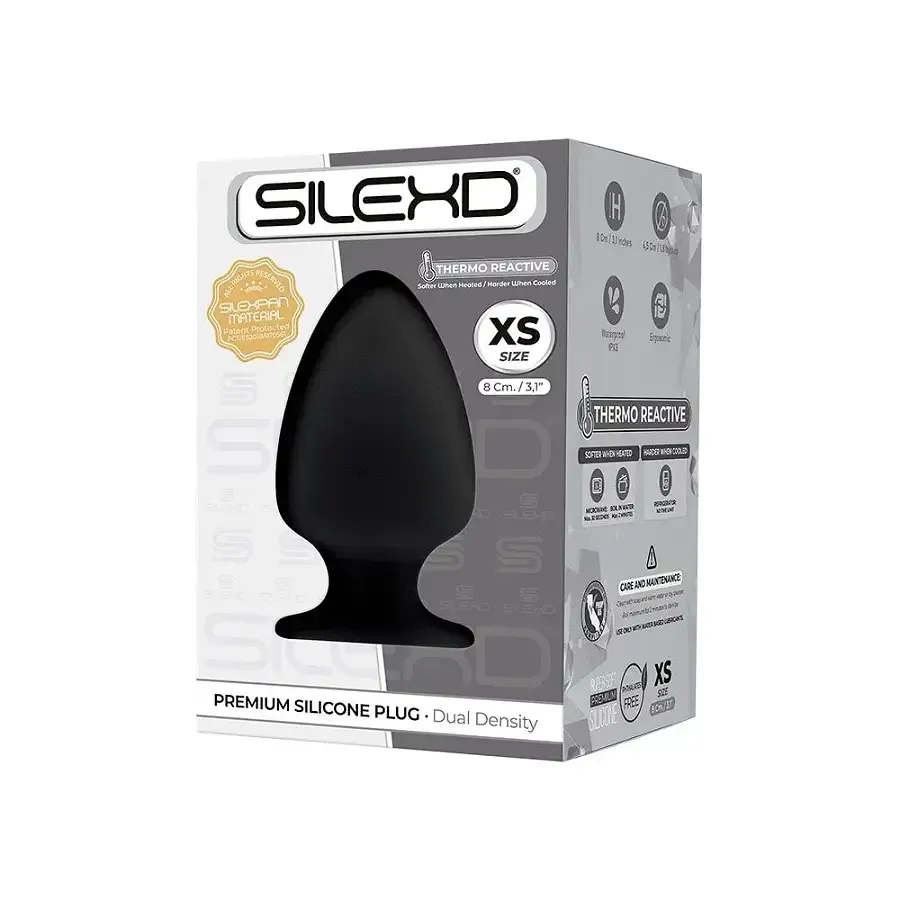 Анальна пробка SilexD (Model 1 size XS) двошарова, силікон + Silexpan, діаметр 4,5 см Львов - изображение 2