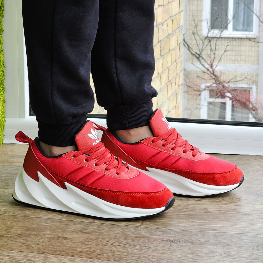 Кроссовки Adidas $harks Красные Мужские Адидас Акулы (размеры: 41,42,43,44,45) Видео Обзор Днепр - изображение 5
