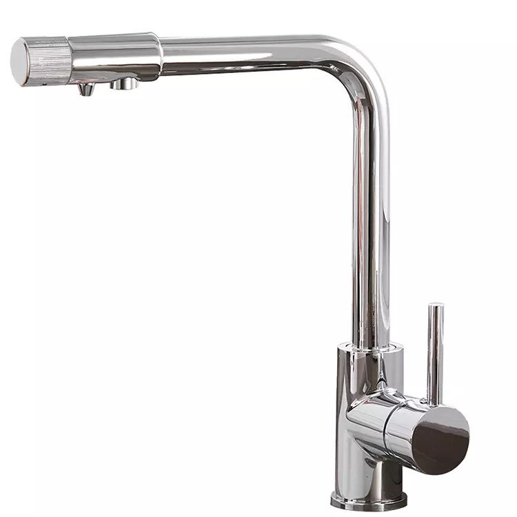 Змішувач для кухні WanFan, для гарячої і холодної води, 2 види подачі води, отвори для фільтрованої води Кам'янець-Подільський - фото 2