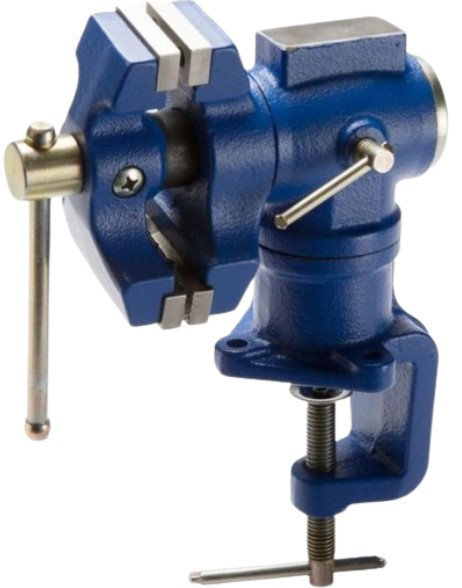 Струбциные Тиски слесарные OX-427 с поворотным основанием, сменными губками и струбциной, ширина 63 мм. Одесса - изображение 3