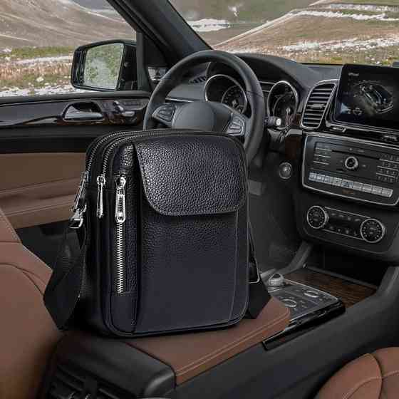 Мужская кожаная сумка-барсетка 19х24х7.5, сумочка планшет через плечо черная Bexhill BX-09164 Киев