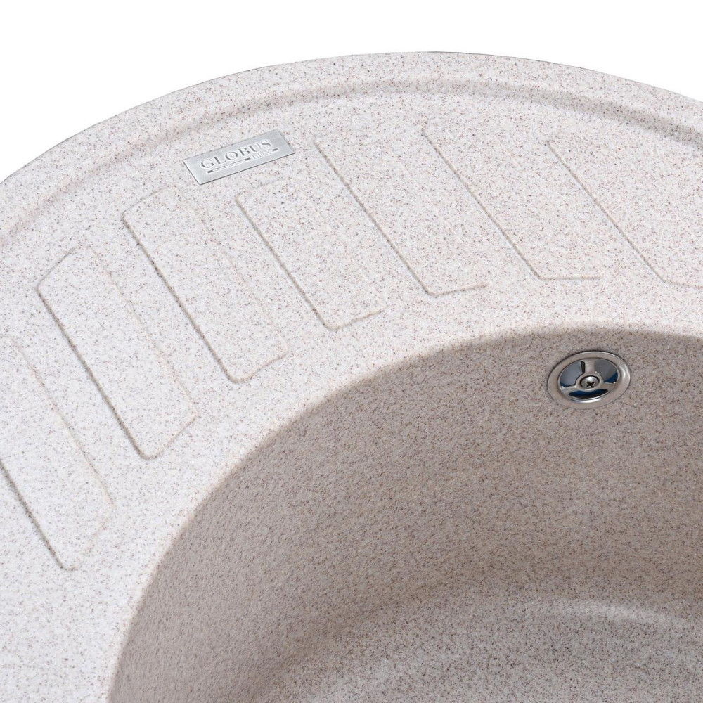 Гранітна мийка Globus Lux ARNO мигдаль 620х500-А0008 (000020963) Київ - фото 4