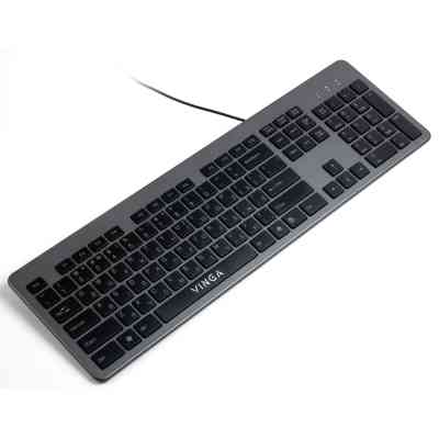 Клавиатура Vinga KB735 black-grey Винница