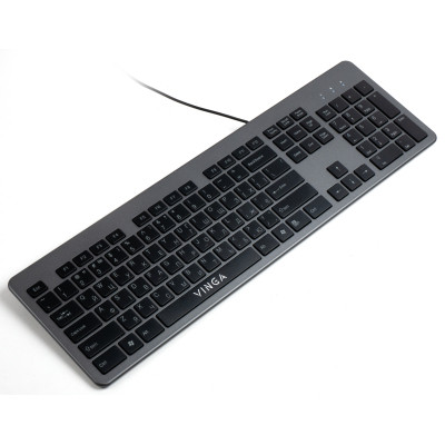 Клавиатура Vinga KB735 black-grey Винница - изображение 4
