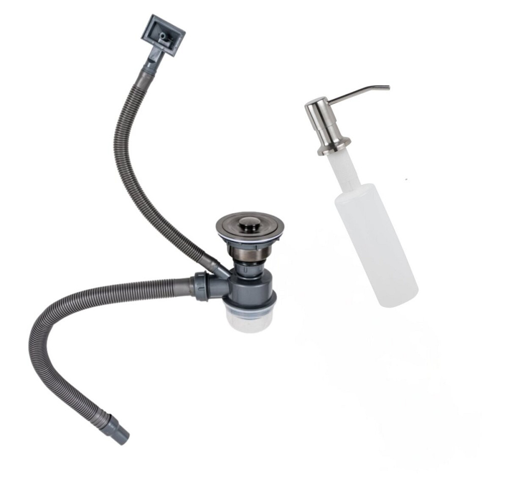 VALESO Кухонна мийка 50*50 PVD чорна Valeso Handmade (товщина 3,0/1.5) Киев - изображение 5