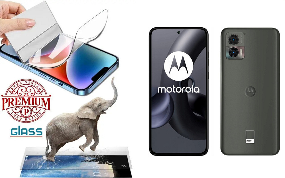 Полиуретановая пленка Motorola Edge 30 Neo, Premium, толщина 0,2 мм Киев - изображение 1