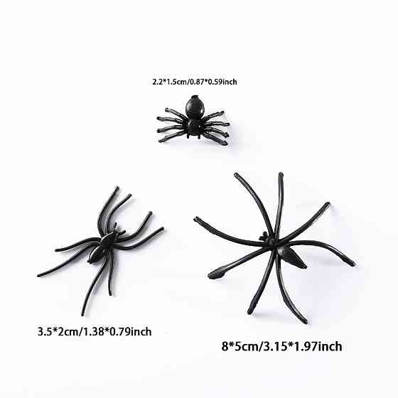 Набор пауков для Хэллоуин 150 штук черный Киев