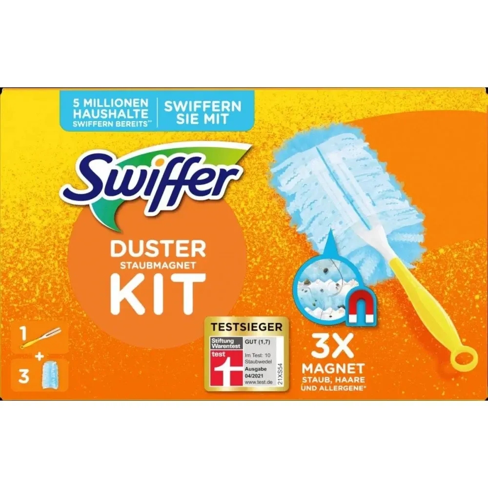 Щітка магніт для прибирання пилу Swiffer duster, піпідастр із 3 змінними насадками Львів - фото 5