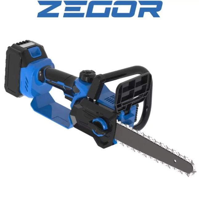 Акумуляторна ланцюгова пила ZEGOR CSMN-21BL-12 : шина 305 мм (акум 1шт-21V 3.0Ah і зарядка) Київ - фото 2