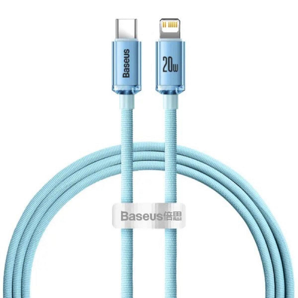 Кабель Type-C - Lightning Baseus Gem для швидкого заряджання та передачі даних 20W 1m Galaxy Blue P10373001311-00 Одеса - фото 1