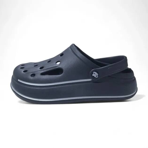 Кроксы мужские черные сабо удобные толстая подошва Одесса - изображение 9