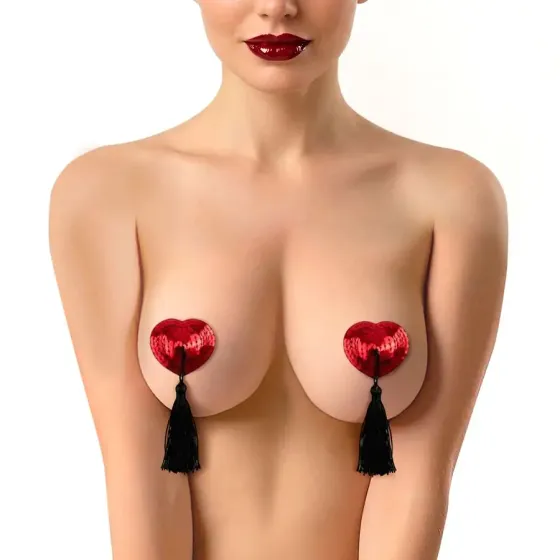 Пестис-сердечки з кісточками Art of Sex - Sparkling Hearts, червоний Львів