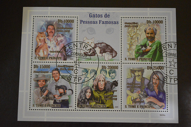 Гвінея - Бісау. Марки. Історія. Особистості. Блок. 2009 рік (В-5) Полтава - фото 1
