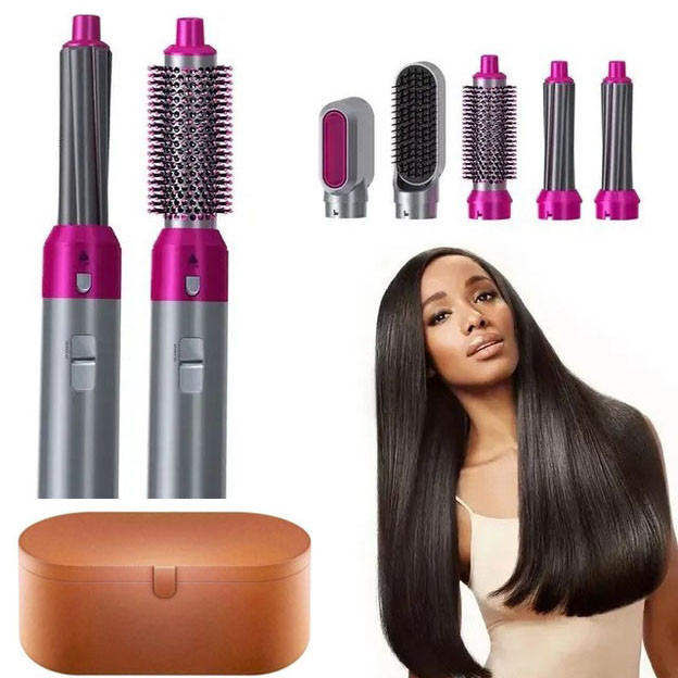 Фен з регулюванням температури і потоку повітря 5 в 1 + Кейс, Стайлер автоматичний для завивки волосся EG-27 Львів - фото 6