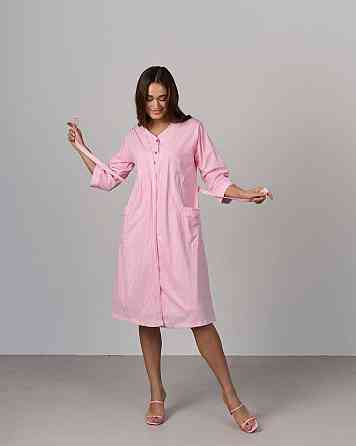 Женский халат и сорочка для кормления - в полоску Nicoletta 7382 M Киев