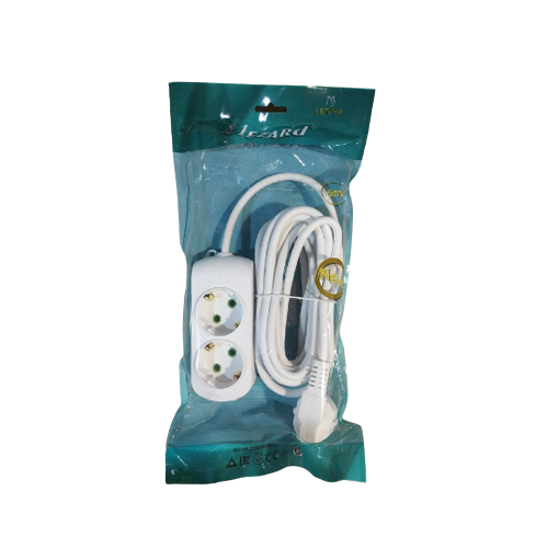 Подовжувач із заземленням 2 розетки 3м Letitia Лезард Житомир - фото 1