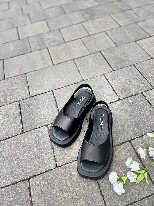 teona Босоніжки жіночі TEONA 272 чорні (літо, шкіра натуральна) (5244) Коломия - фото 2