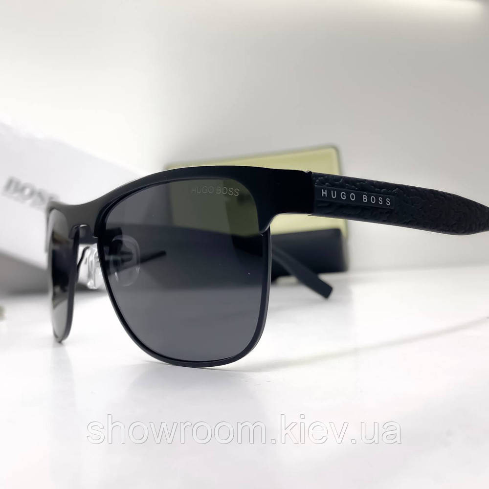 Чоловічі сонцезахисні окуляри H.Boss (3659) black Київ - фото 2