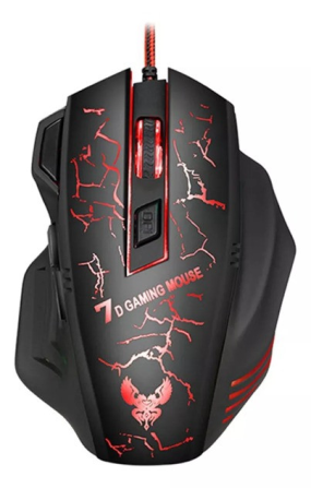 Мышка проводная игровая GAMING MOUSE X7/ 8890 1.5м Черная с подсветкой (60) Киев - изображение 3