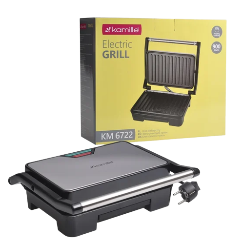 Електричний гриль 900W 6722 KAMILLE Житомир