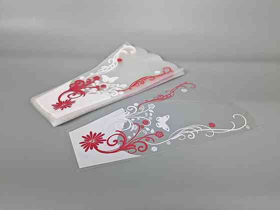 Упаковка конус под цветы h40/10низ/25верх красный (100 шт) 176 (2) (100 шт) Харьков