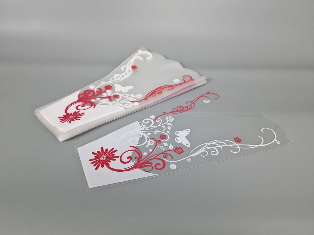 Упаковка конус под цветы h40/10низ/25верх красный (100 шт) 176 (2) (100 шт) Харьков - изображение 1