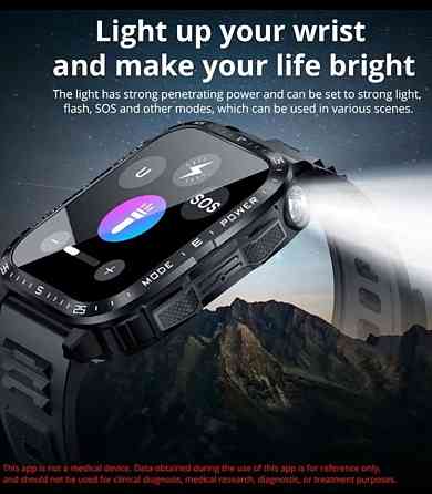 Акція!Смарт годинник|Тактические часы|  LIGE KT79 Black. Київ