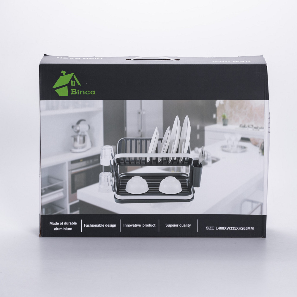 Двоярусна складна сушилка для посуду з піддоном Київ - фото 9