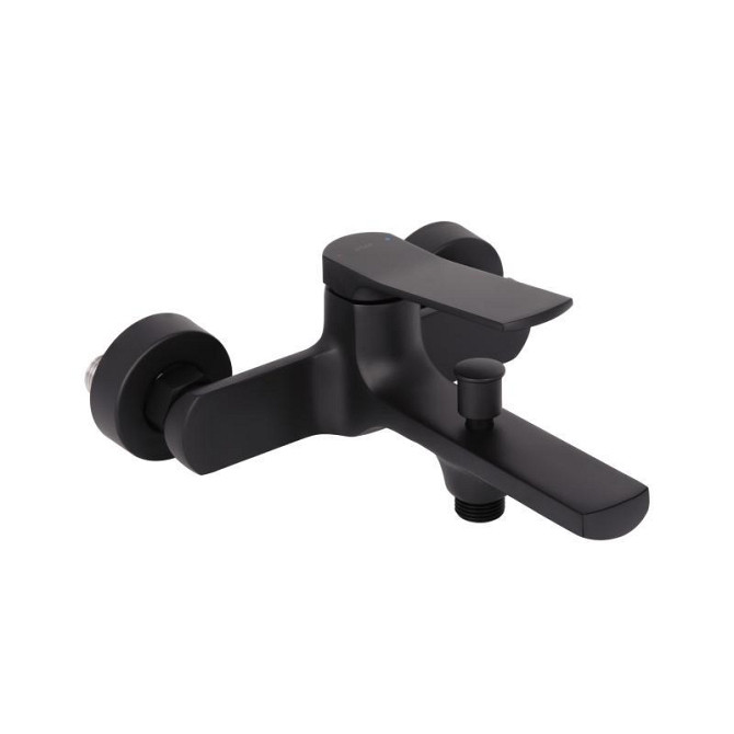 Змішувач для ванни Qtap Slavonice QTSLA259BLM45918 Black Matt Харків - фото 1