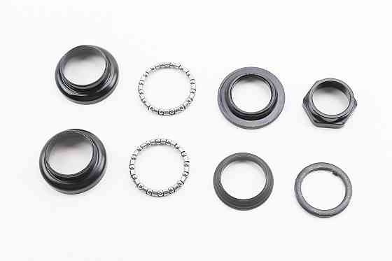 Кермова колонка 1" (30/25.4x30/27) різьбової вилки, чорні H800K Київ