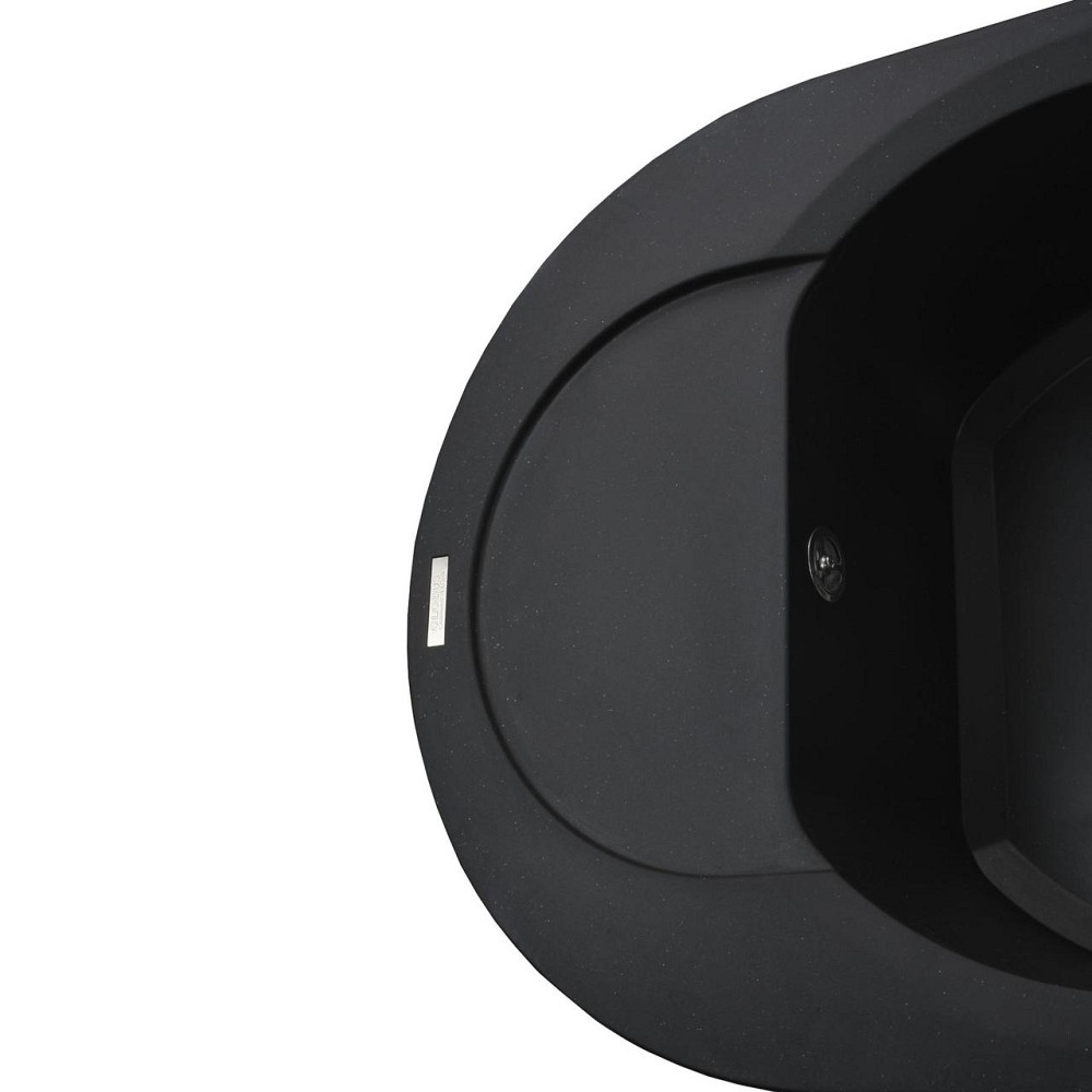 Гранітна мийка Globus Lux MORAINE чорний 600х470 мм-А0001 Київ - фото 5