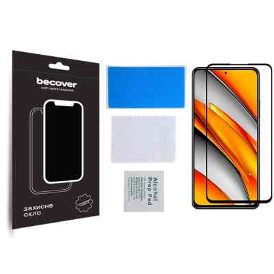 Стекло защитное BeCover ZTE Blade V40s Black (709754) Винница