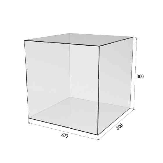 Коробка акриловая EKOSTAR 300х300х300 с крышкой Киев
