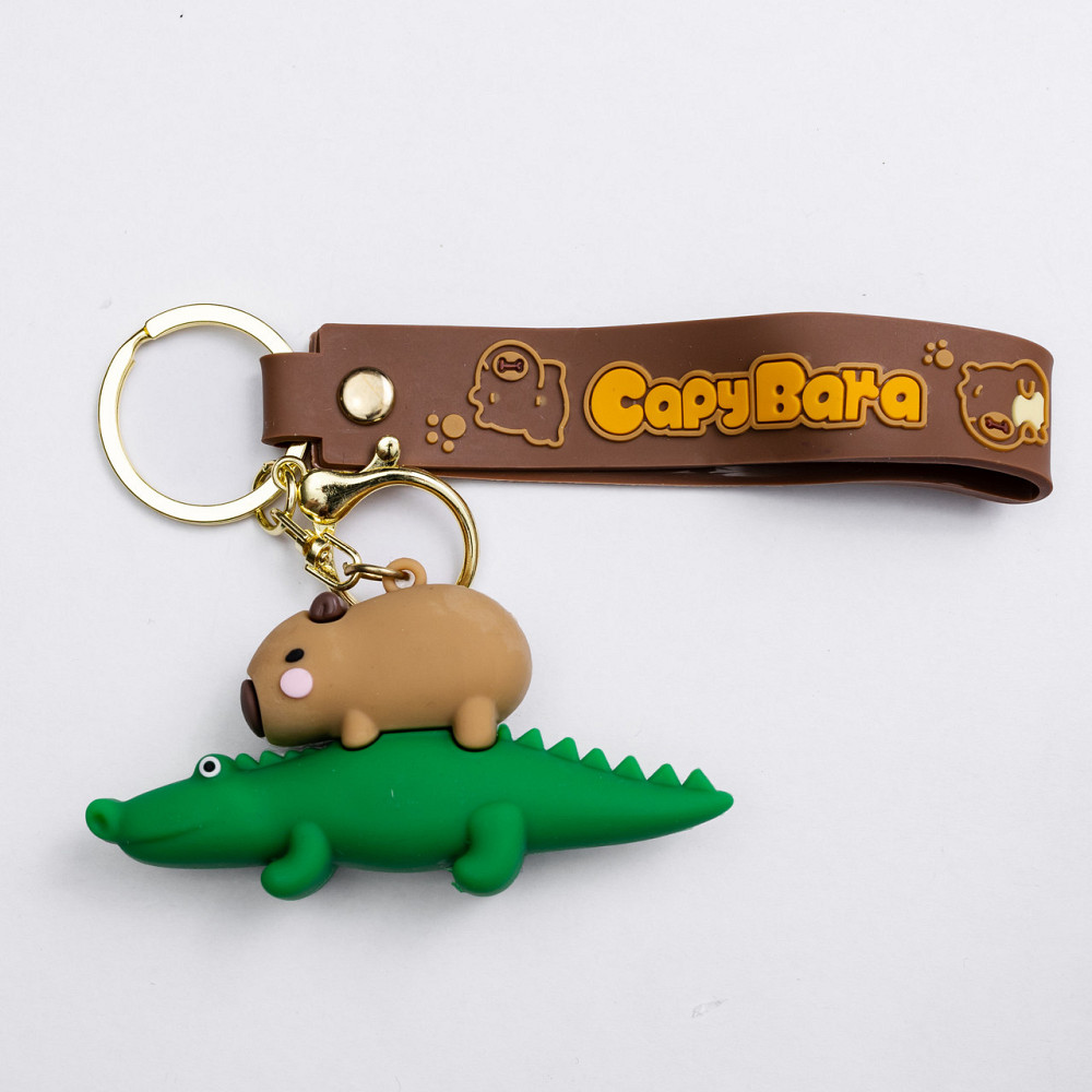 Брелок Капибара на крокодилі для ключів і сумки Київ - фото 1