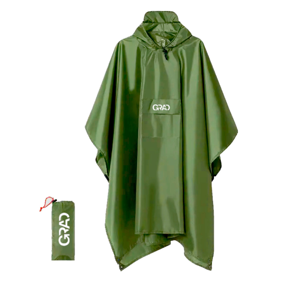 Grad Плащ-пончо от дождя Adventure оливковый GRAD (9461905) Коломия - фото 1