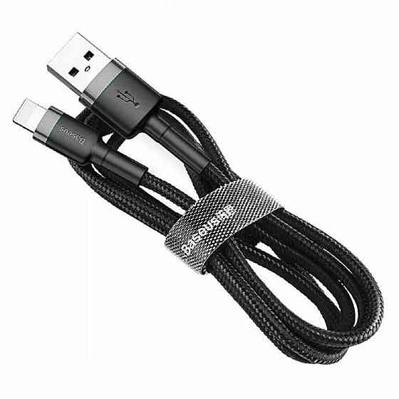 Кабель Baseus cafule Cable USB For Type-C 2A 3m Gray+Black Київ