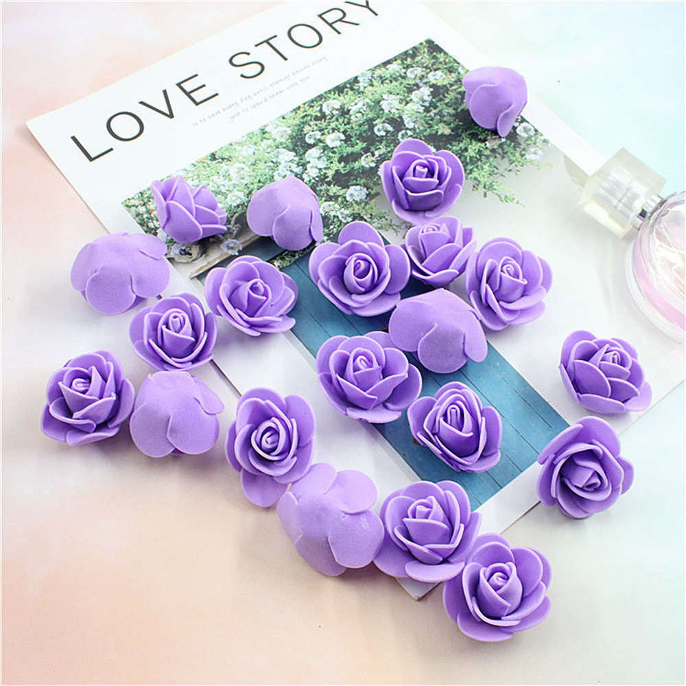 Маленькие цветочки для декора 50 штук 3 см сиреневый Киев - изображение 3