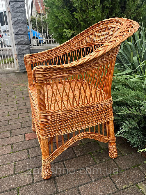 Кресло из лозы с низкой спинкой Киев - изображение 5