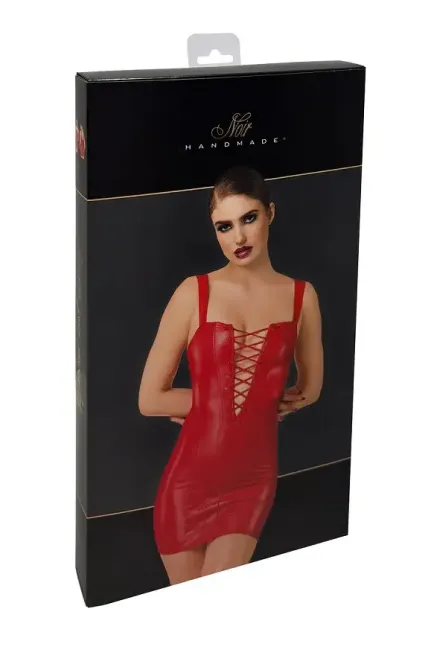 Сукня Noir Handmade F364 Bombshell Lace-Up Mini Dress Red S Львов - изображение 8