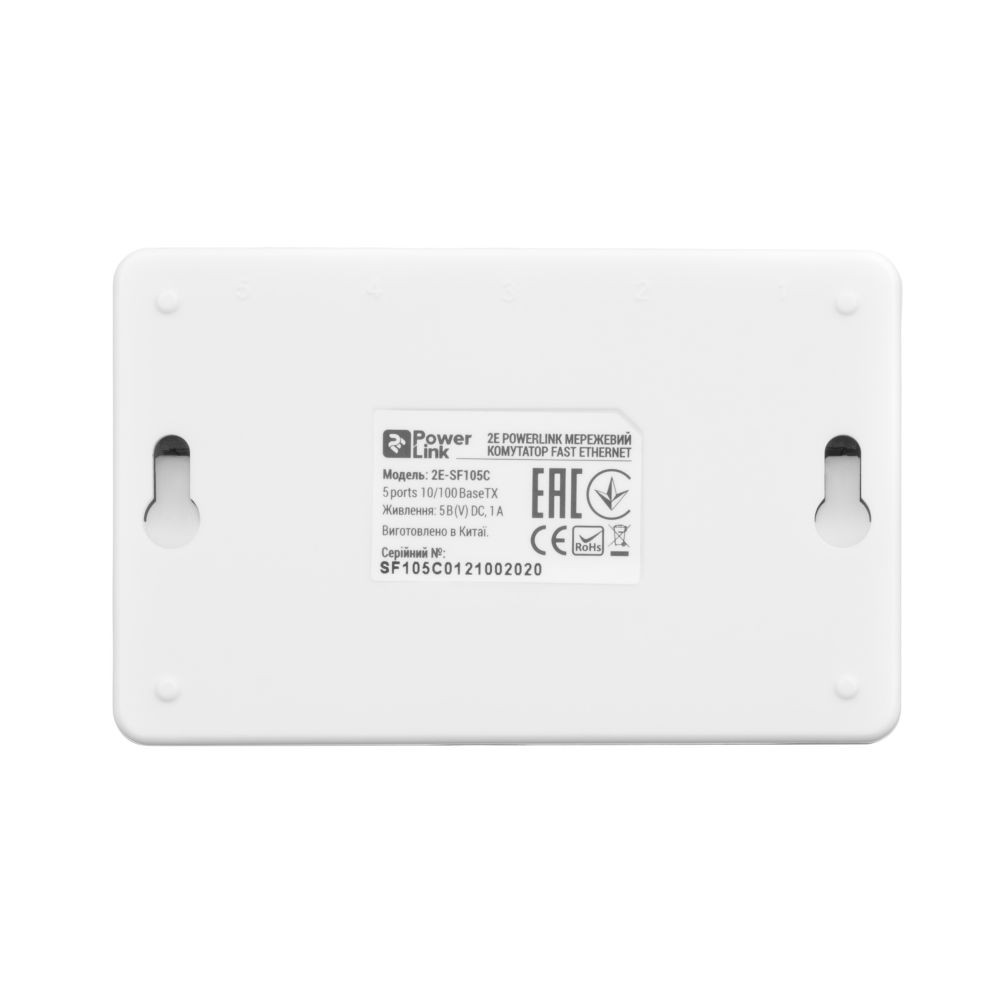 Мережевий комутатор на 5 портів 10/100 Мбіт/с 2E PowerLink SF105C некерований Київ - фото 5
