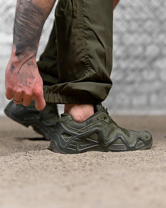 Летние тактические мужские штаны джогеры карго олива Одесса - изображение 6