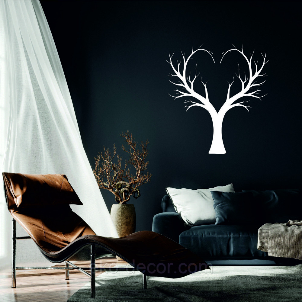 Декоративне настінне 3D Панно «Дерево Серце»  Декор на стіну з об'ємом Київ - фото 1